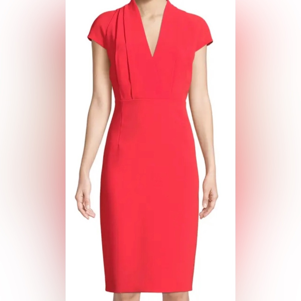 Elie Tahari
Gerarda Stretch-Crepe
Sheath Dress PARROT RED